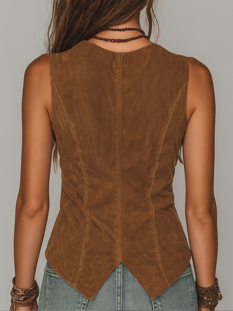 Inéalondon™ | Faux Suede Vest