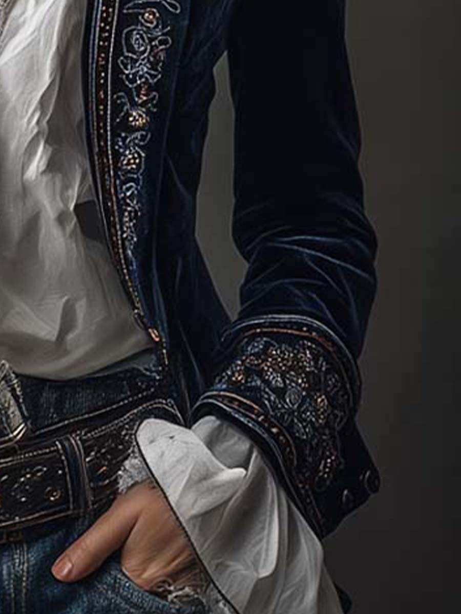 Inéalondon™ | Embroidered Long Jacket