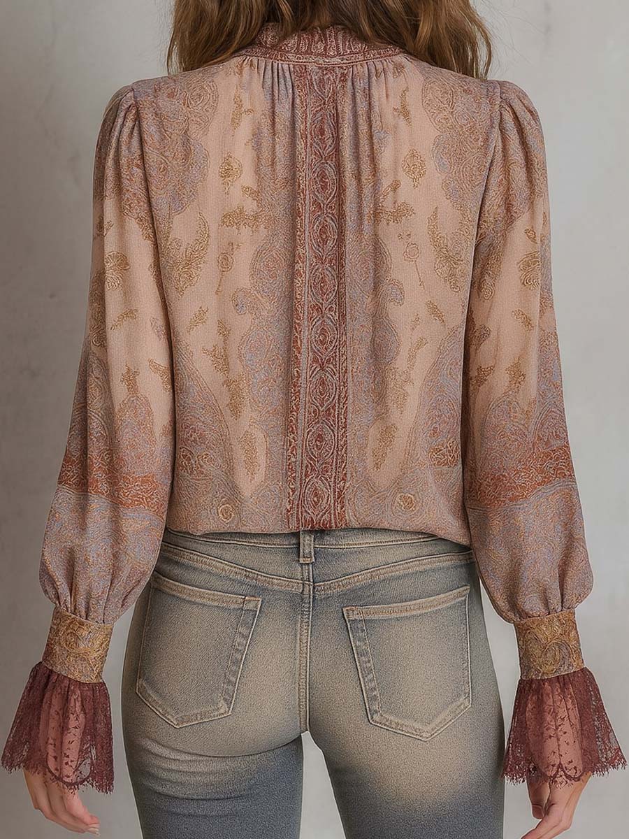 Inéalondon™ | Blouse With Lace Cuffs