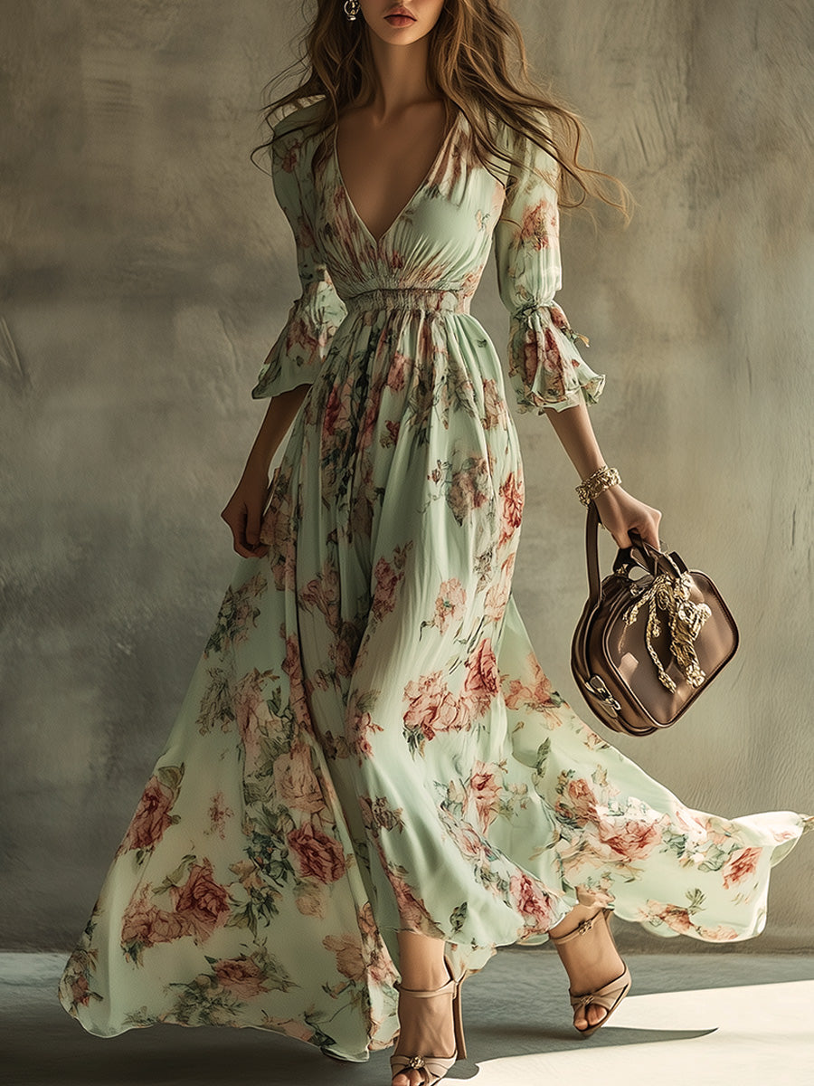Inéalondon™ | Floral Maxi Dress