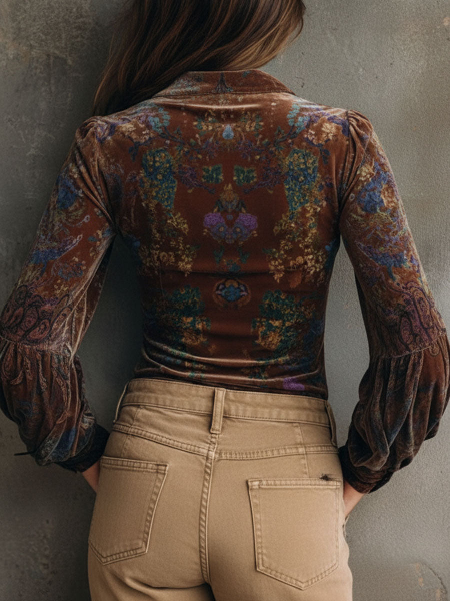 Inéalondon™ | Blouse With Ruffle Trim