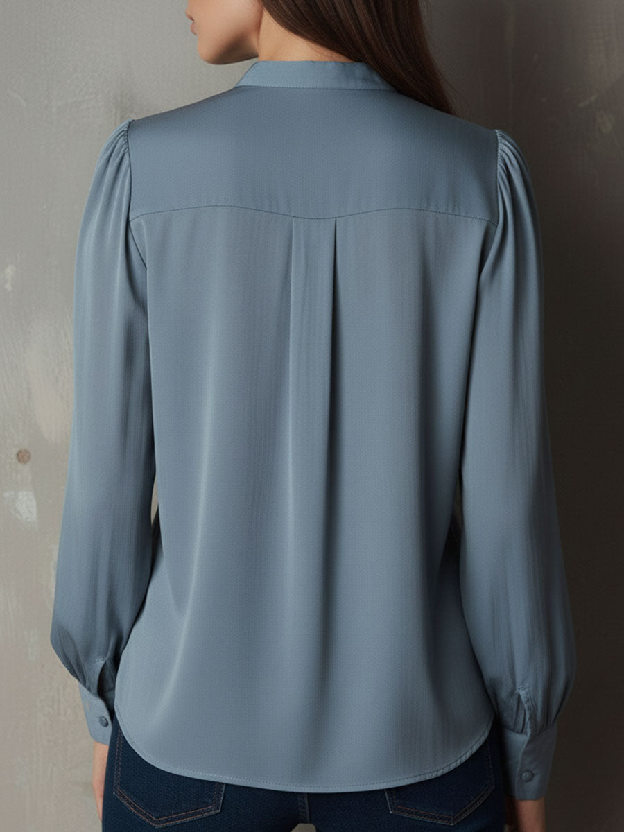 Inéalondon™ | Button Chiffon Blouse