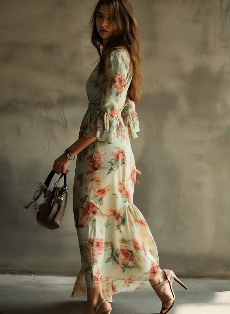 Inéalondon™ | Floral Maxi Dress