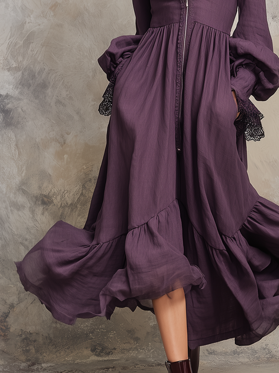 Inéalondon™ | Neck Midi Dress