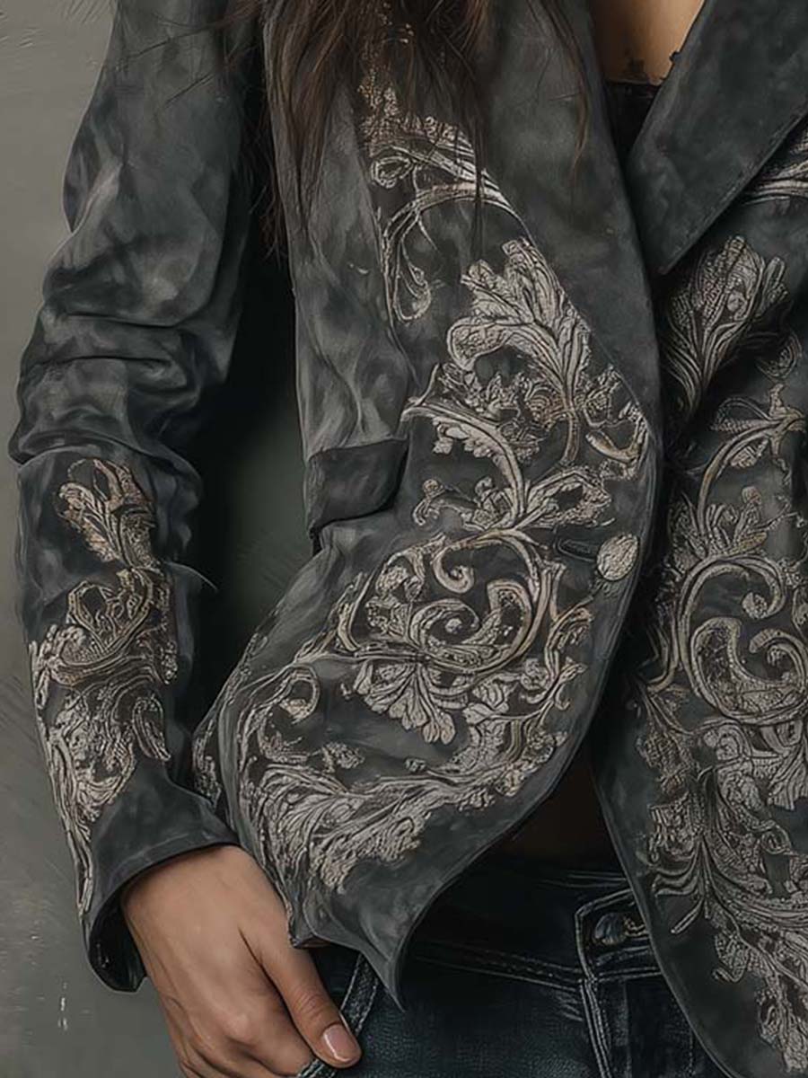Inéalondon™ | Blazer In Charcoal Taupe
