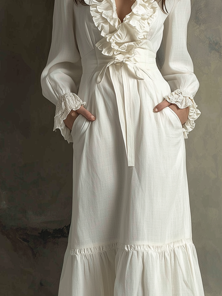 Inéalondon™ | Neck Midi Dress