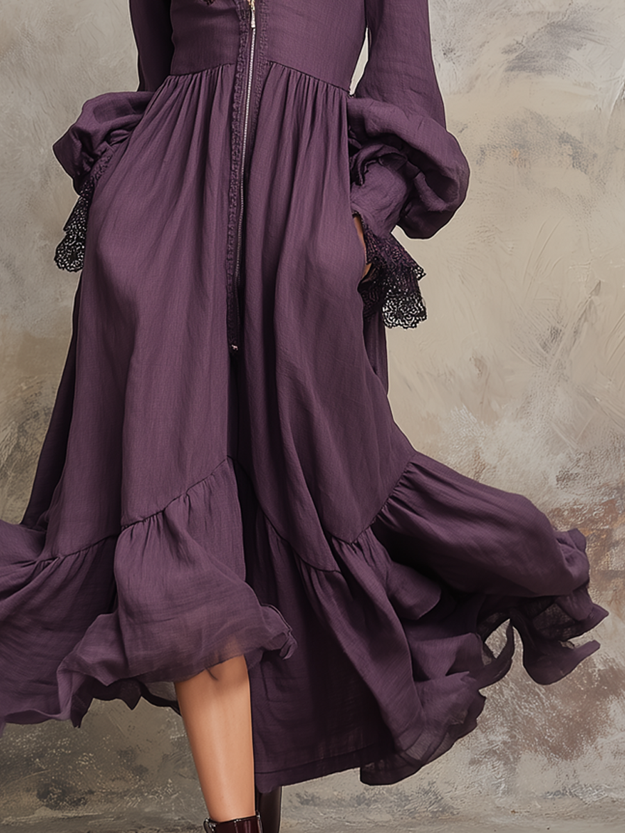 Inéalondon™ | Neck Midi Dress