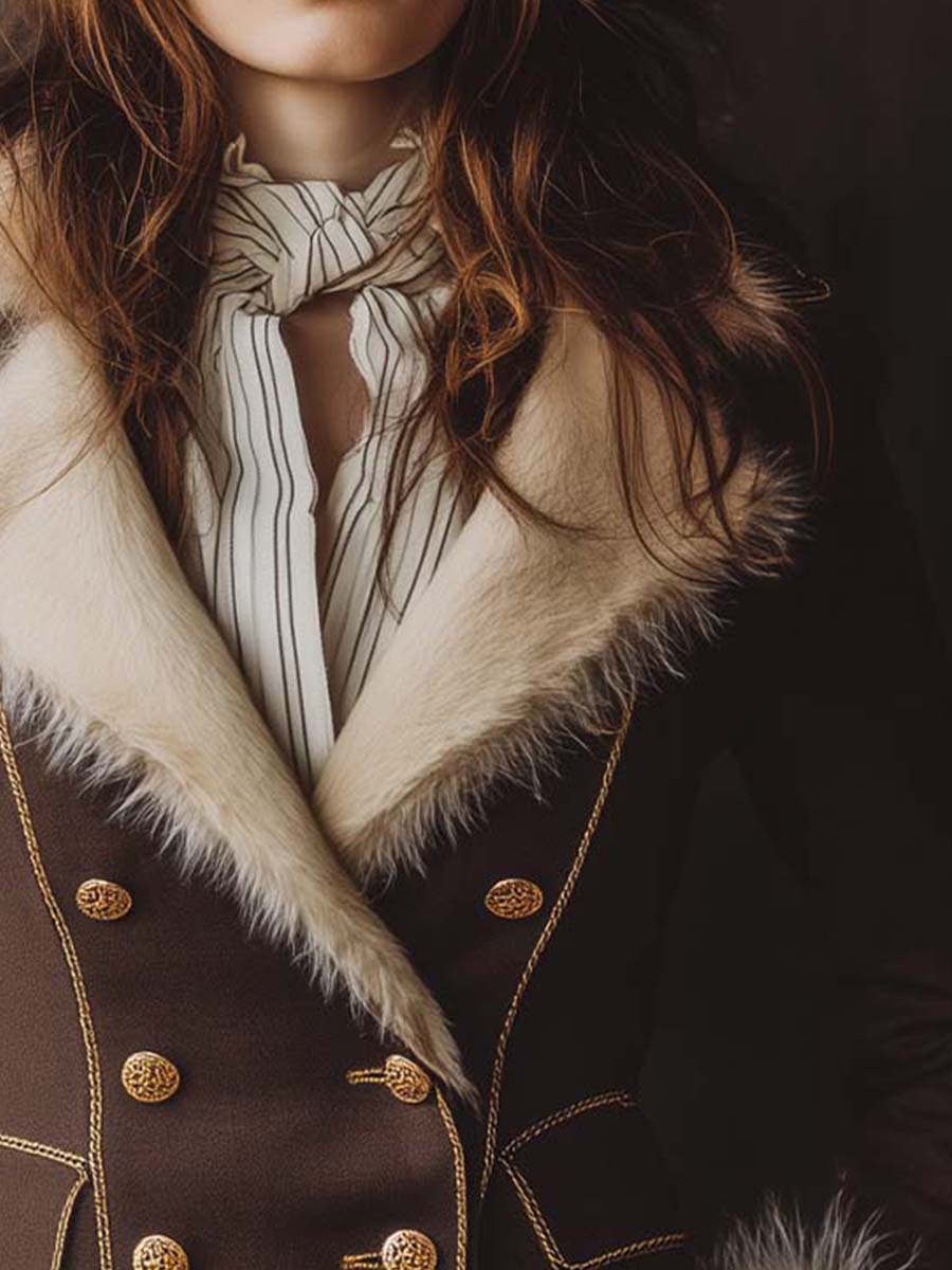Inéalondon™ | Jacket With Faux Fur Collar