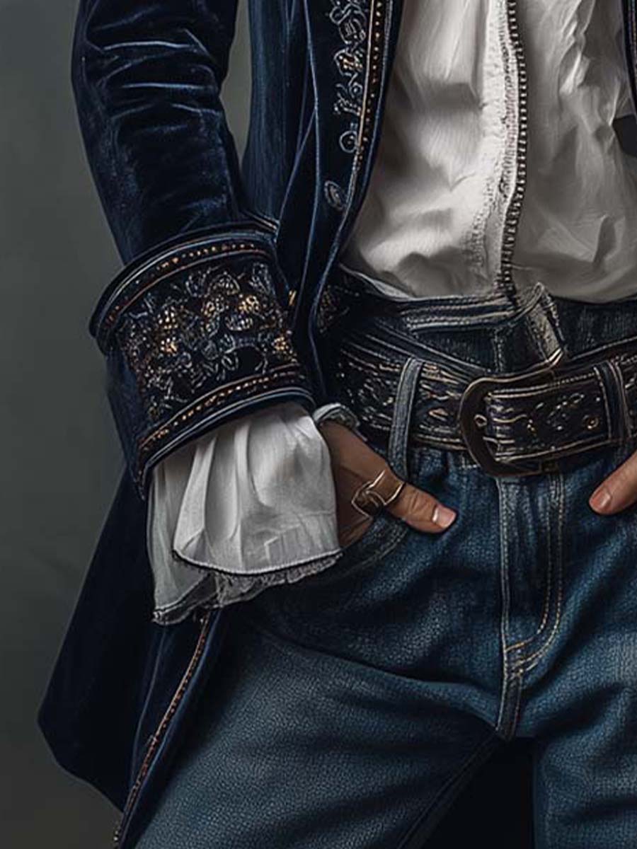 Inéalondon™ | Embroidered Long Jacket