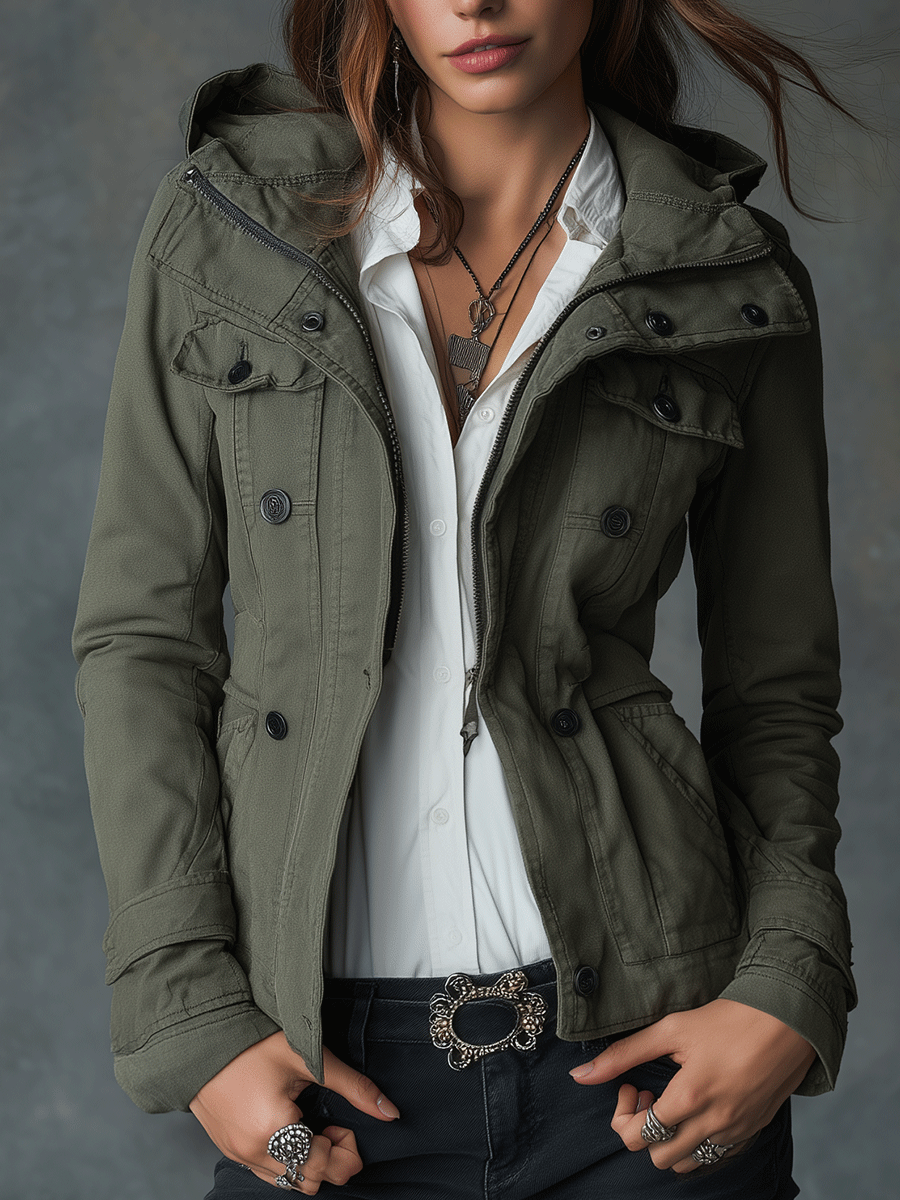 Inéalondon™ | Cotton Hooded Jacket