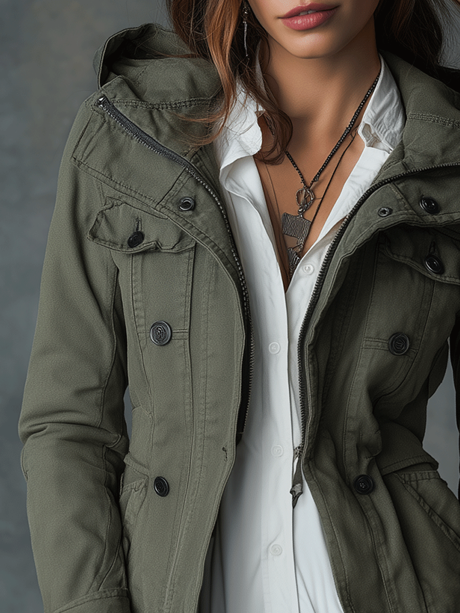 Inéalondon™ | Cotton Hooded Jacket