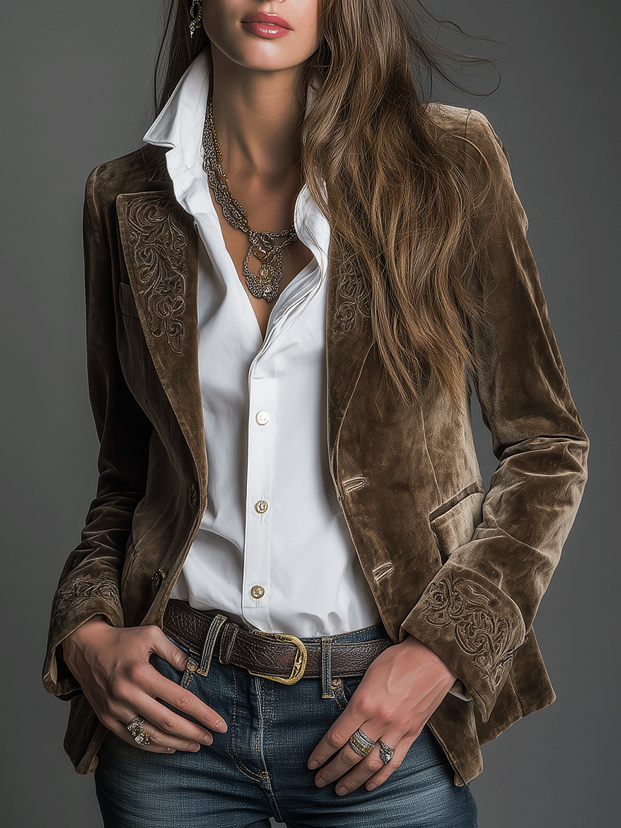 Inéalondon™ | Embroidered Blazer