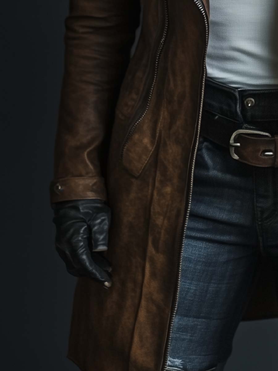 Inéalondon™ | Faux Leather Coat