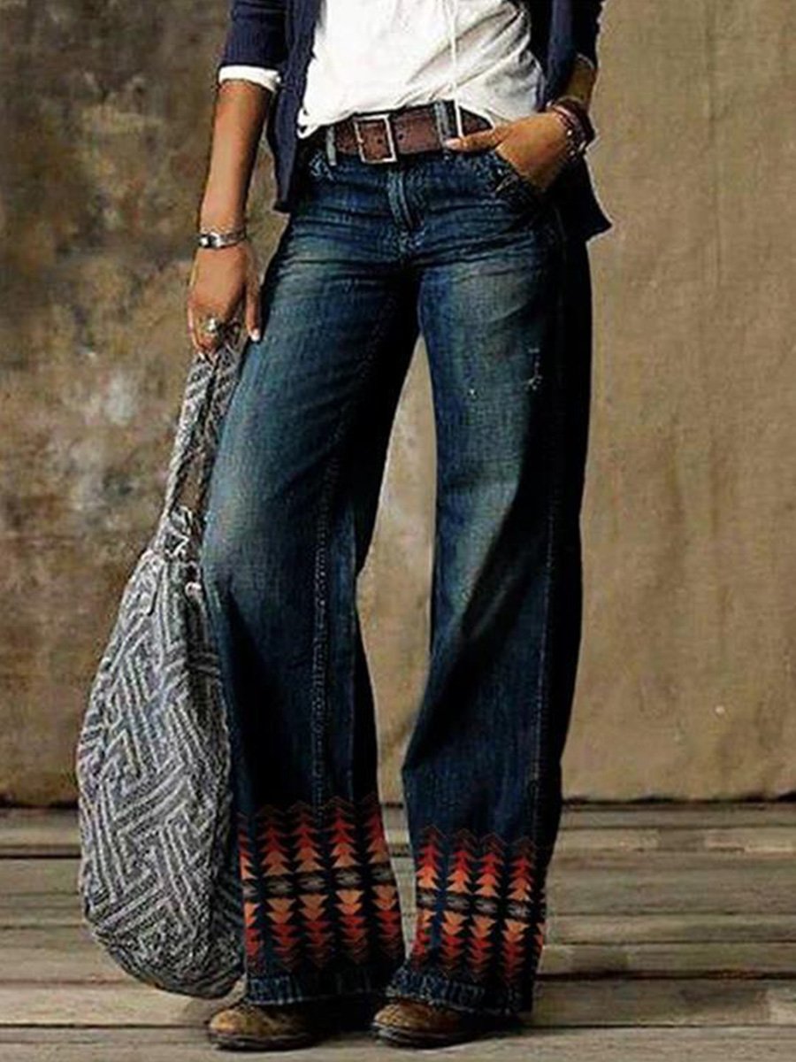 Inéalondon™ | Straight-Leg Wide-Leg Jeans