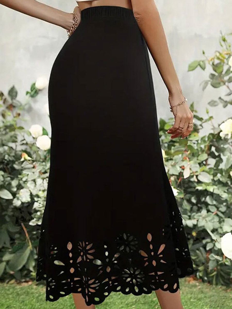 Inéalondon™ | Hollowed-out Fishtail Skirt