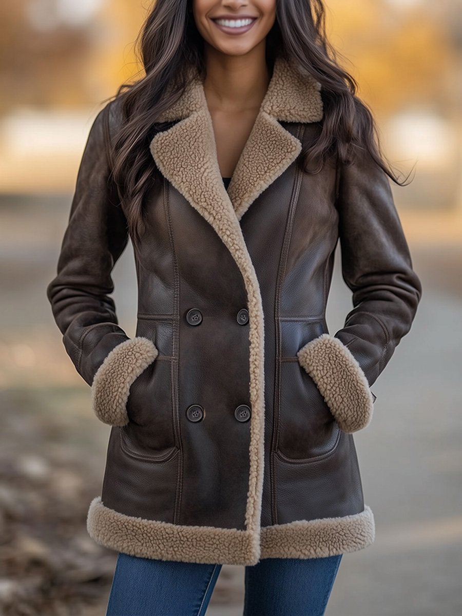 Inéalondon™ | Sheepskin Warm Coat