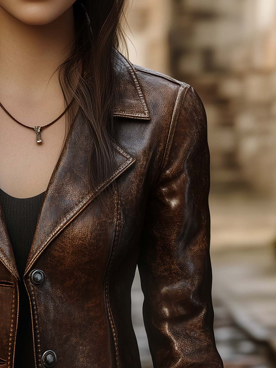 Inéalondon™ | Faux Leather Jacket