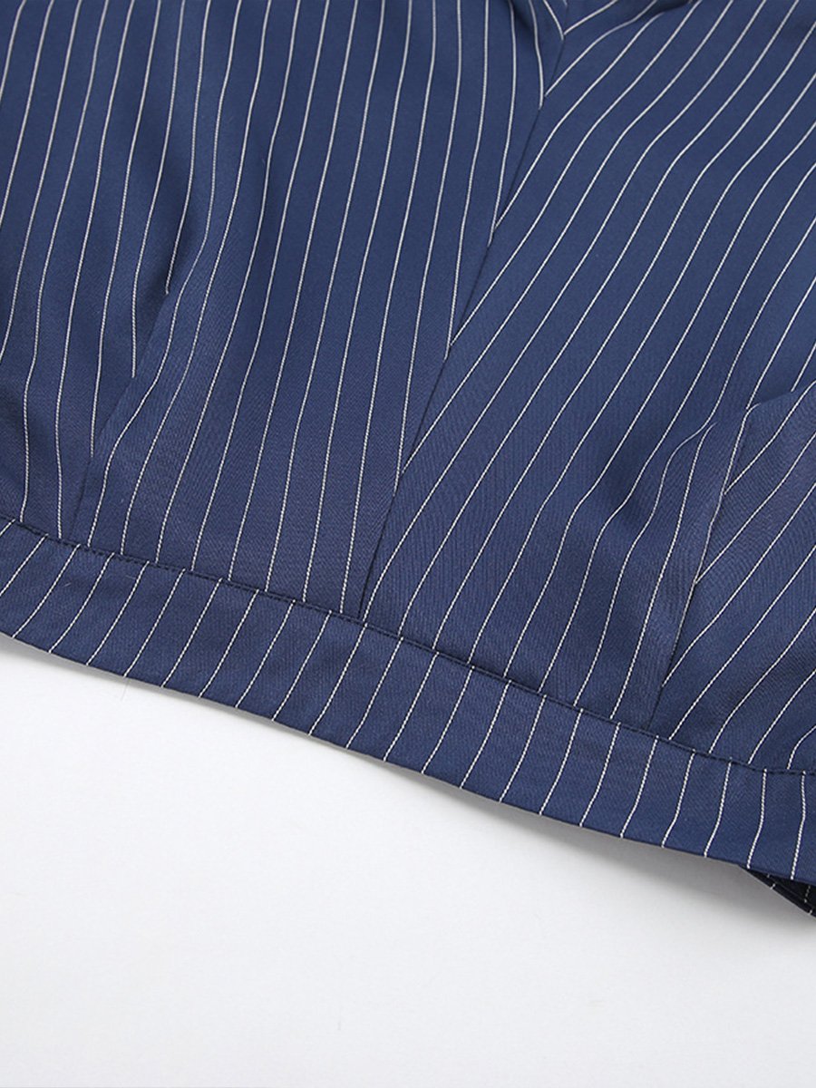 Inéalondon™ | Striped Wide-leg Pants
