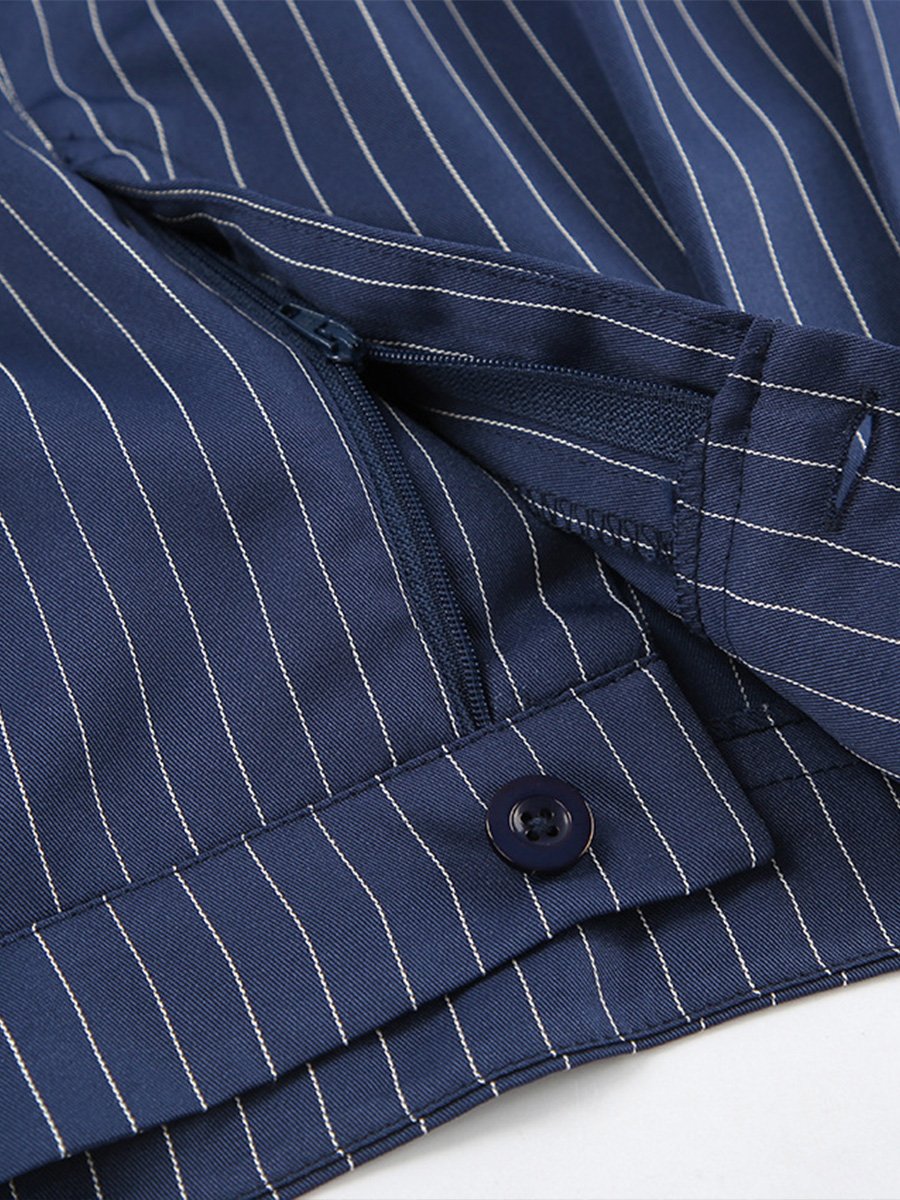 Inéalondon™ | Striped Wide-leg Pants