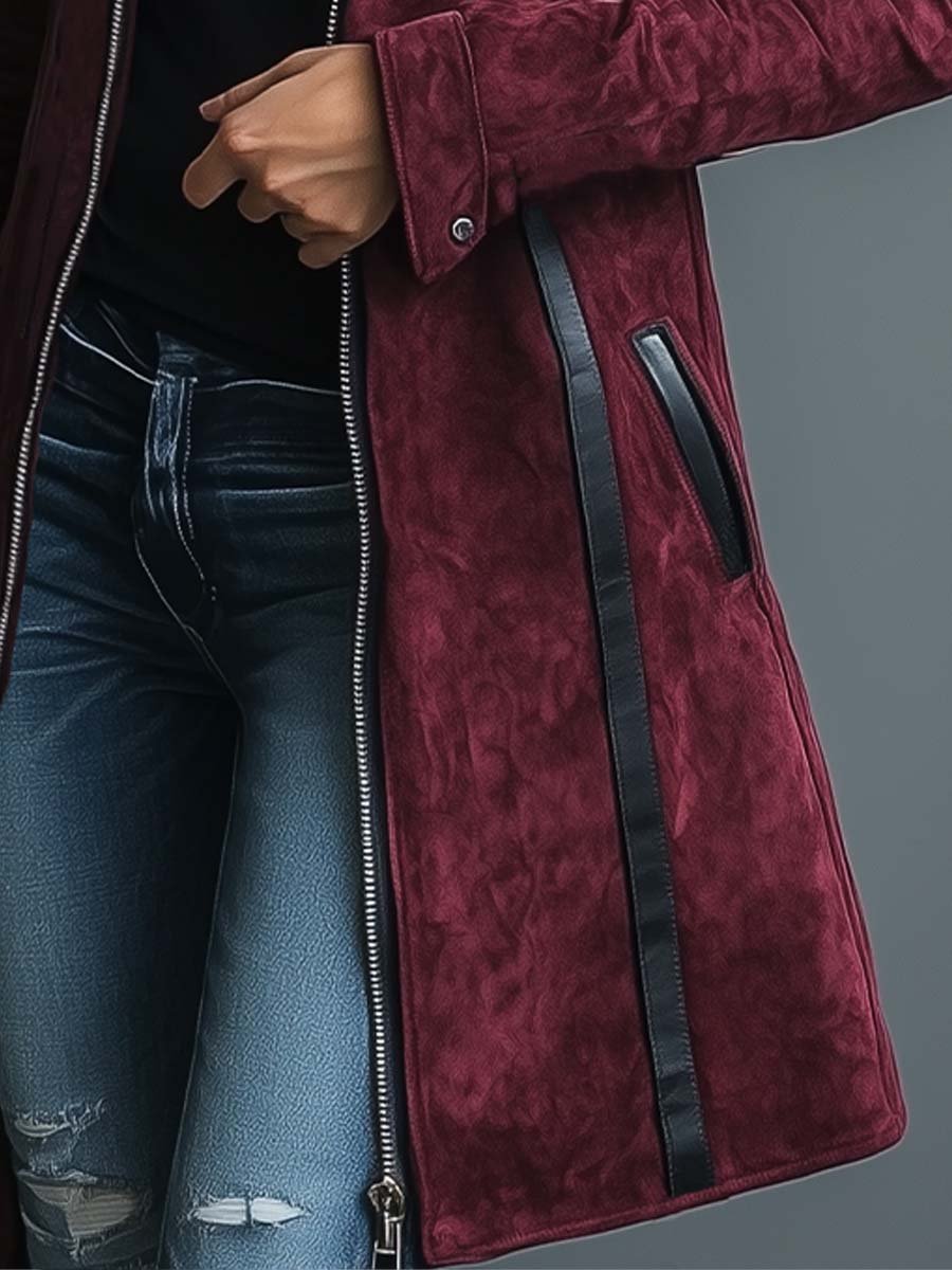 Inéalondon™ | Patchwork Suede Jacket