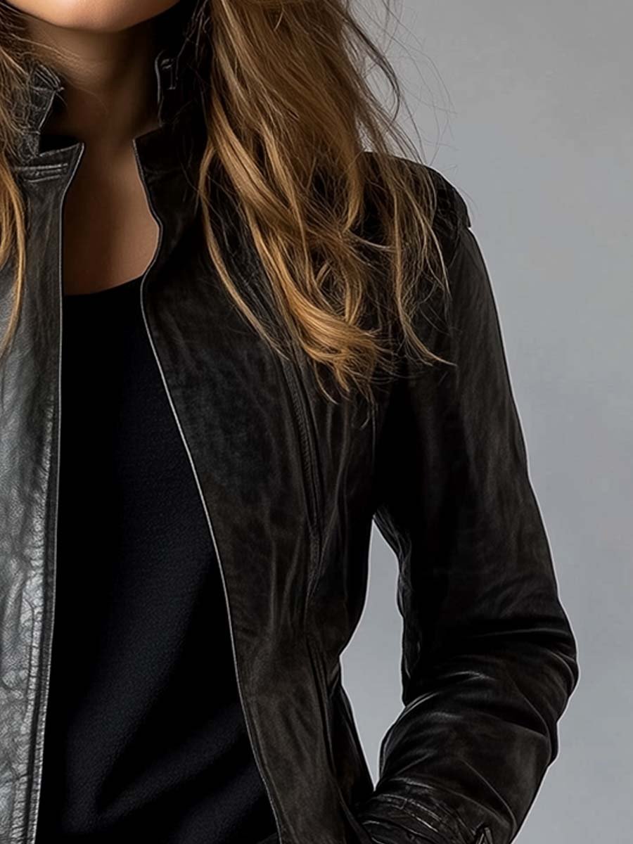 Inéalondon™ |Faux Leather Jacket