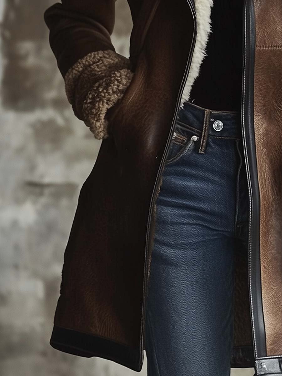 Inéalondon™ | Faux Leather Coat