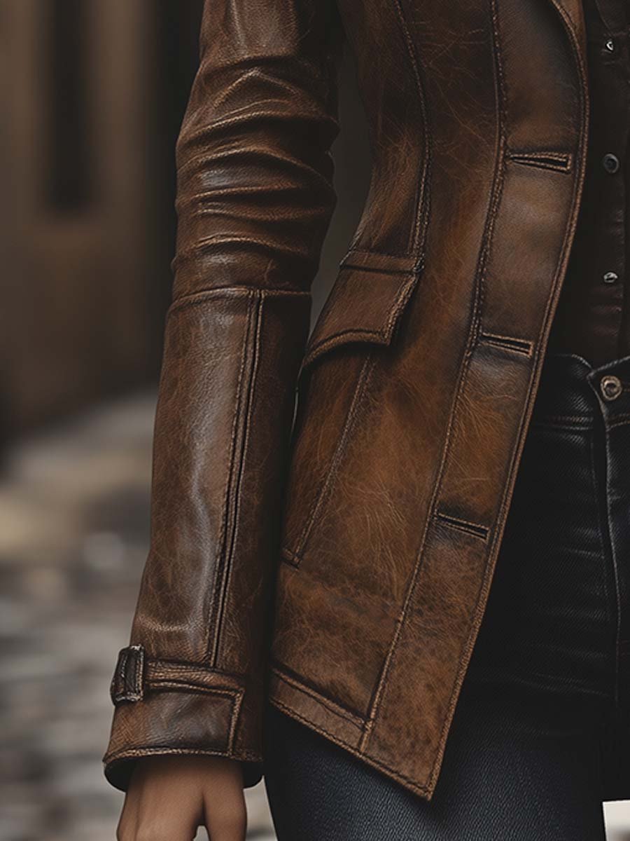 Inéalondon™ | Faux Leather Jacket
