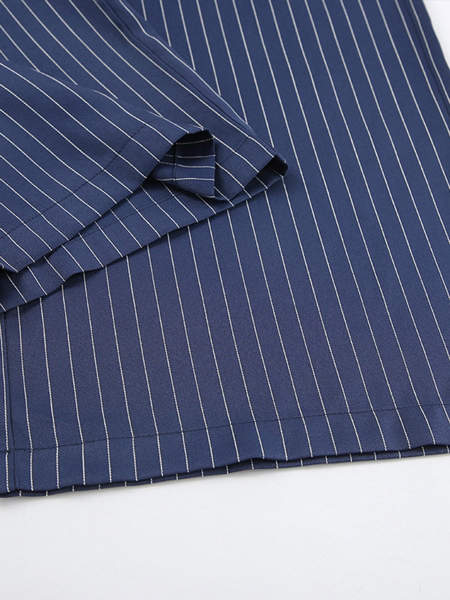 Inéalondon™ | Striped Wide-leg Pants