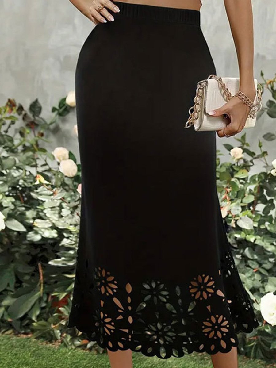 Inéalondon™ | Hollowed-out Fishtail Skirt