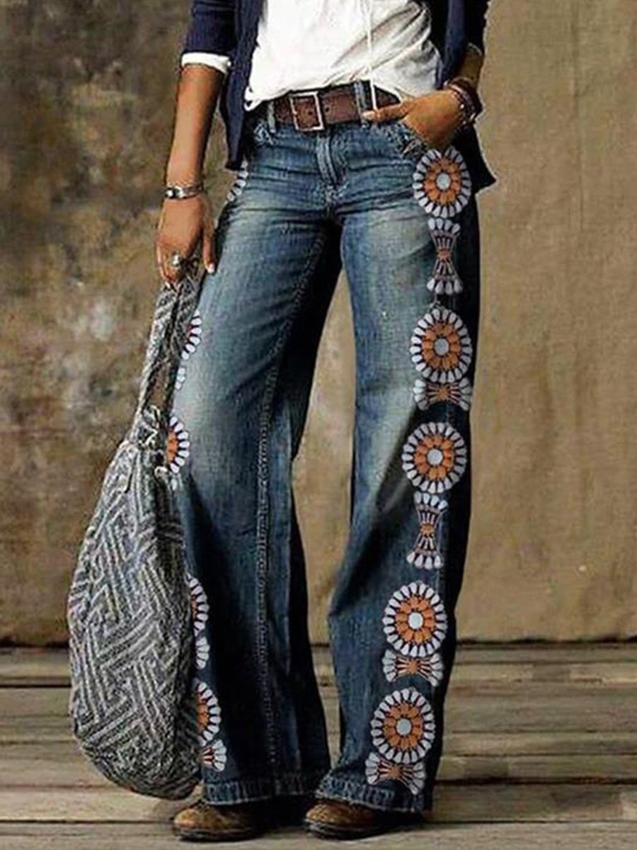 Inéalondon™ | Straight-Leg Wide-Leg Jeans