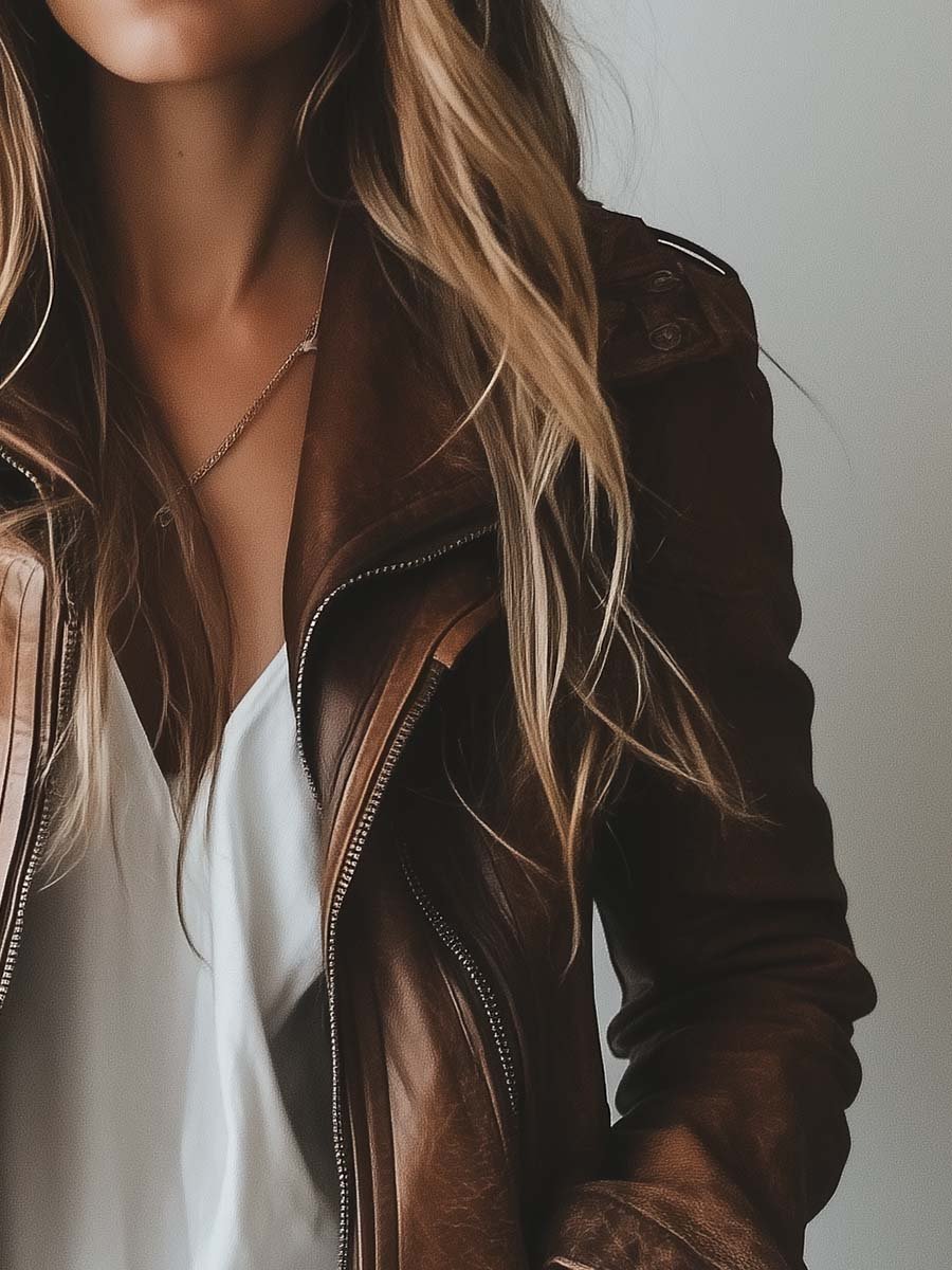 Inéalondon™ | Faux Leather Jacket