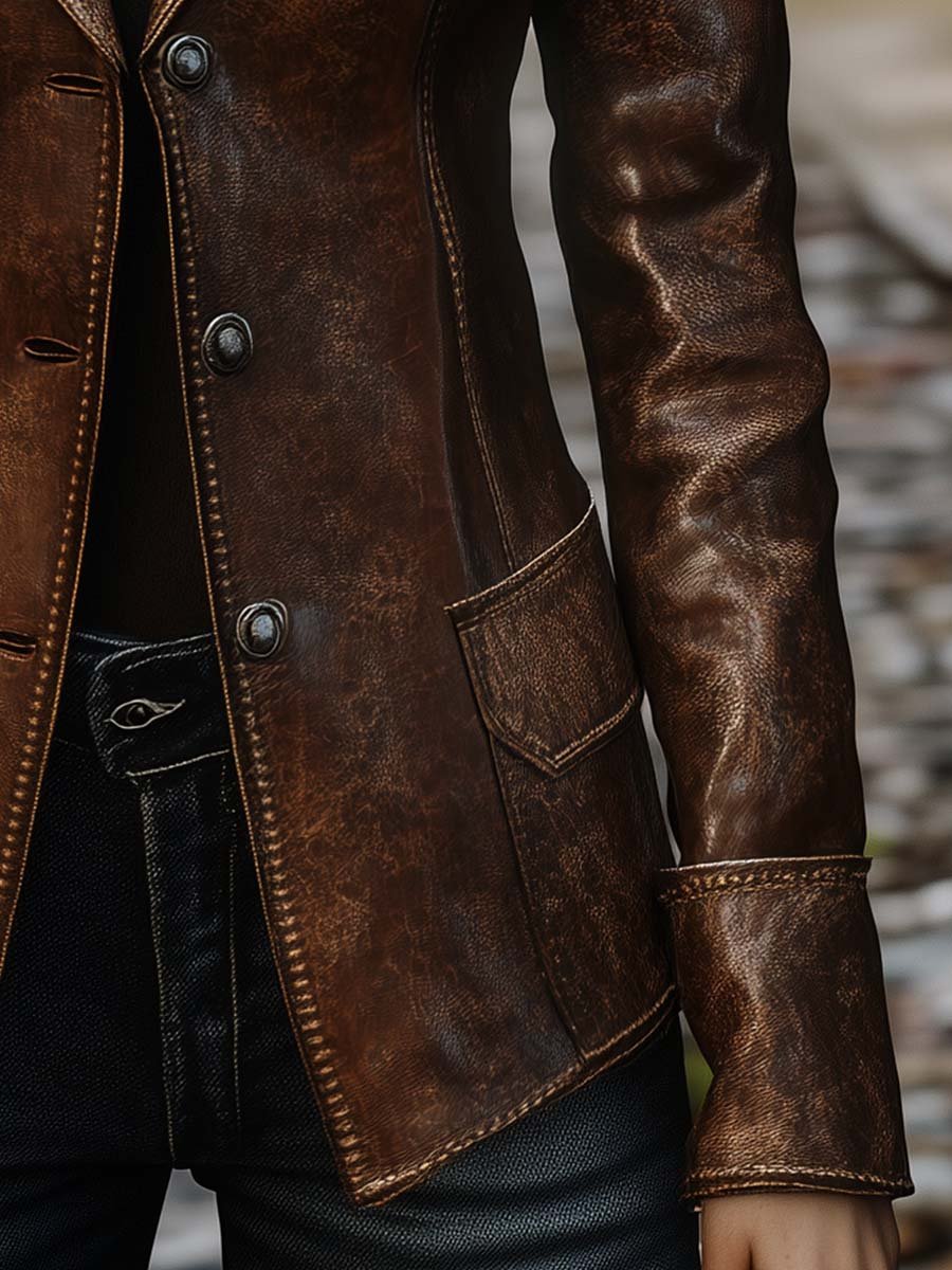 Inéalondon™ | Faux Leather Jacket