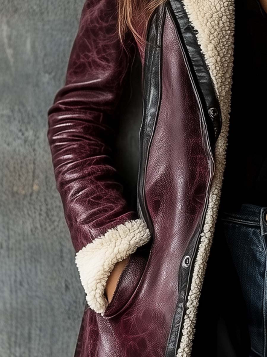 Inéalondon™ | Faux Leather Coat