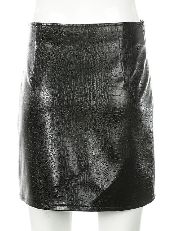 Inéalondon™ | Leather Mini Skirt