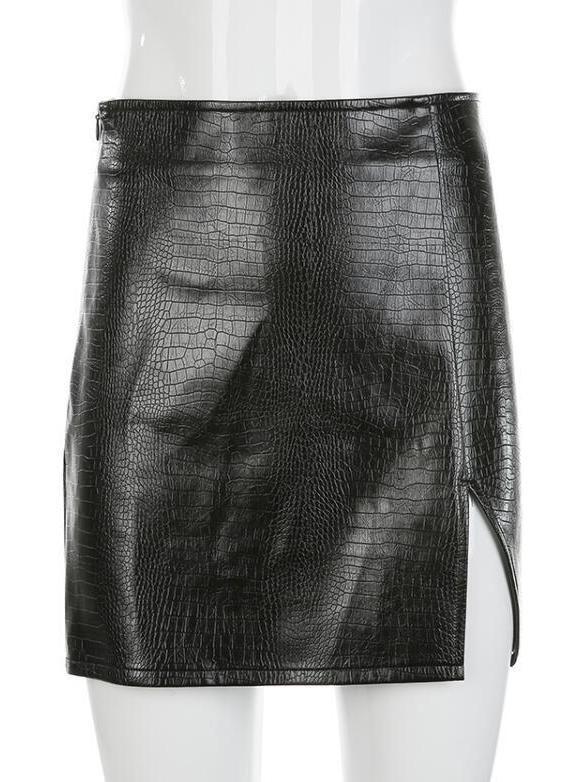 Inéalondon™ | Leather Mini Skirt