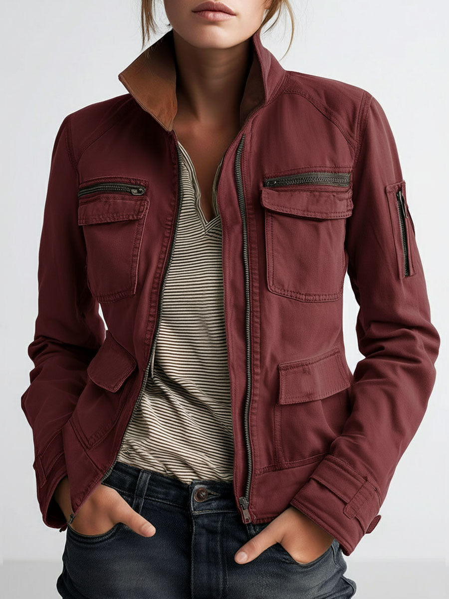 Inéalondon™ | Olive Green Cargo Jacket