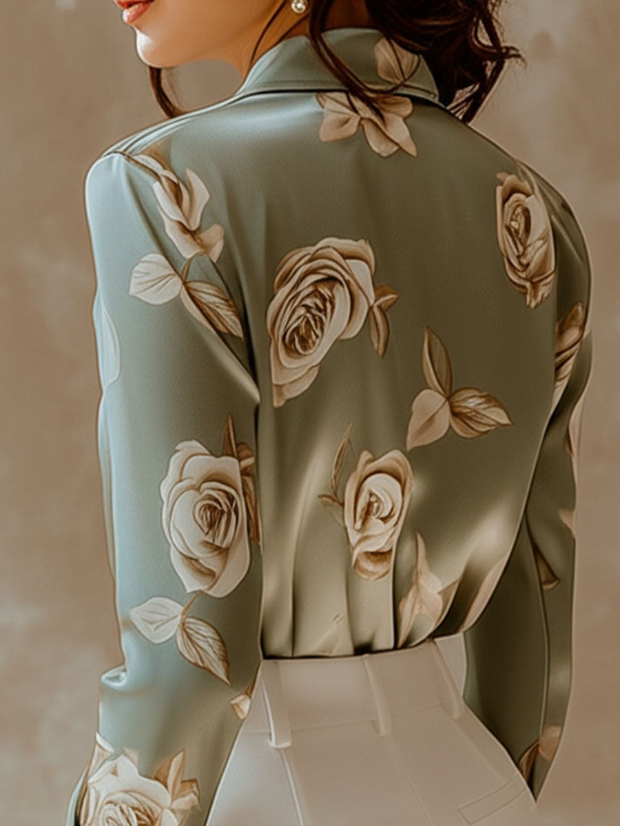 Inéalondon™ | Button Down Satin Shirt