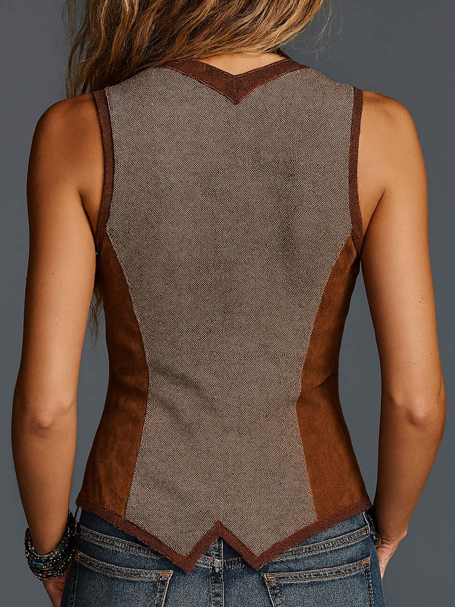 Inéalondon™ | Patchwork Suede Vest