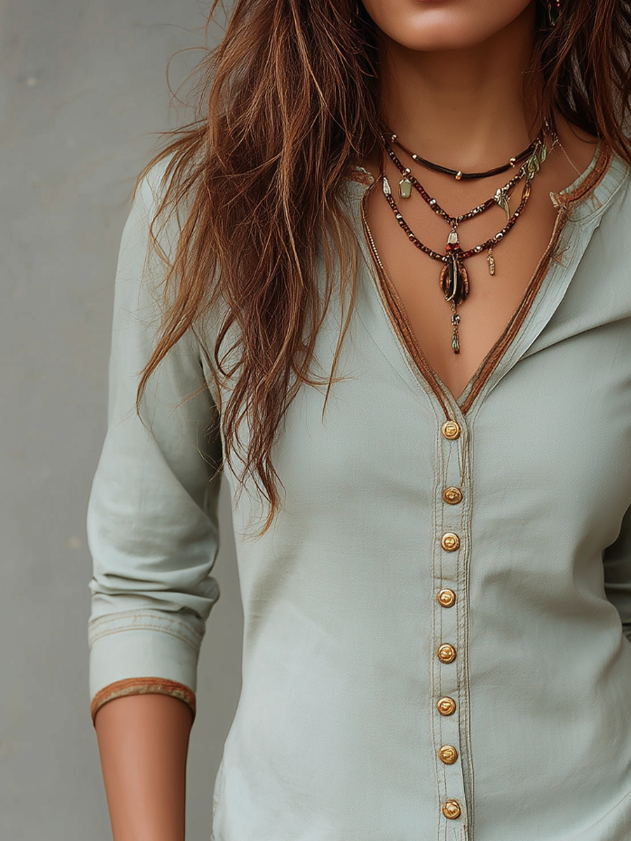 Inéalondon™ |  Denim Blouse