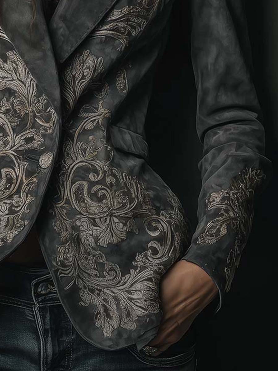 Inéalondon™ | Blazer In Charcoal Taupe