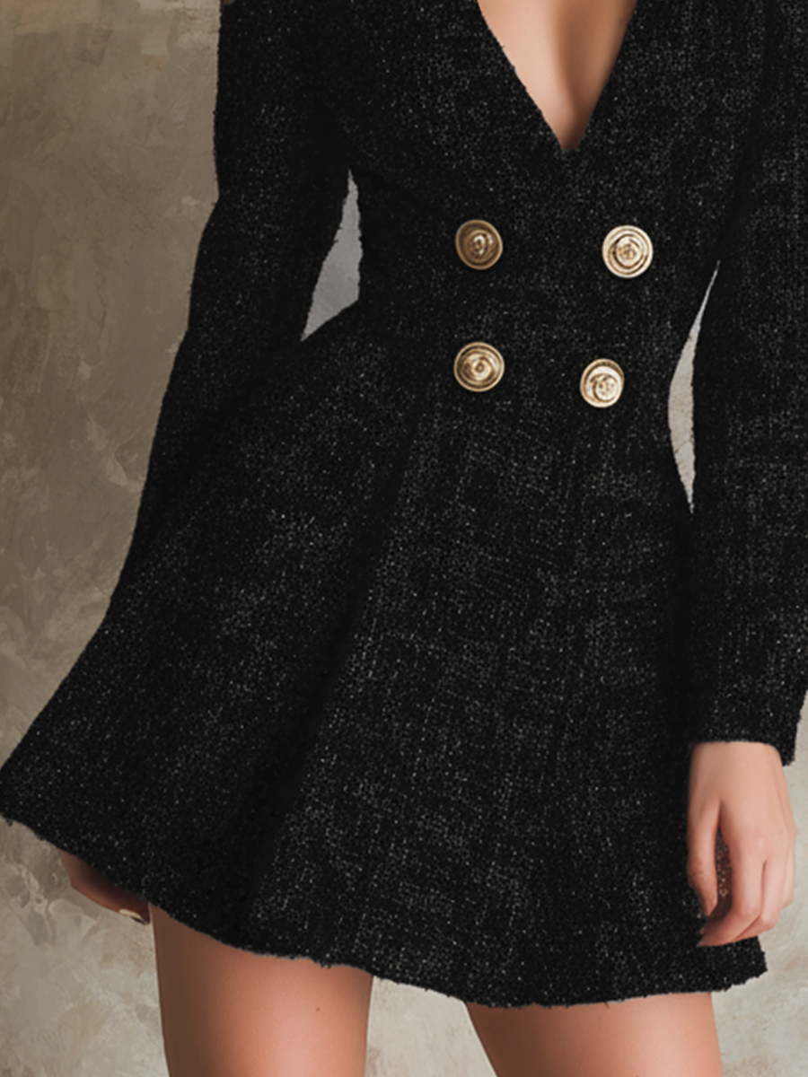 Inéalondon™ | Chanel Style Tweed Mini Dress