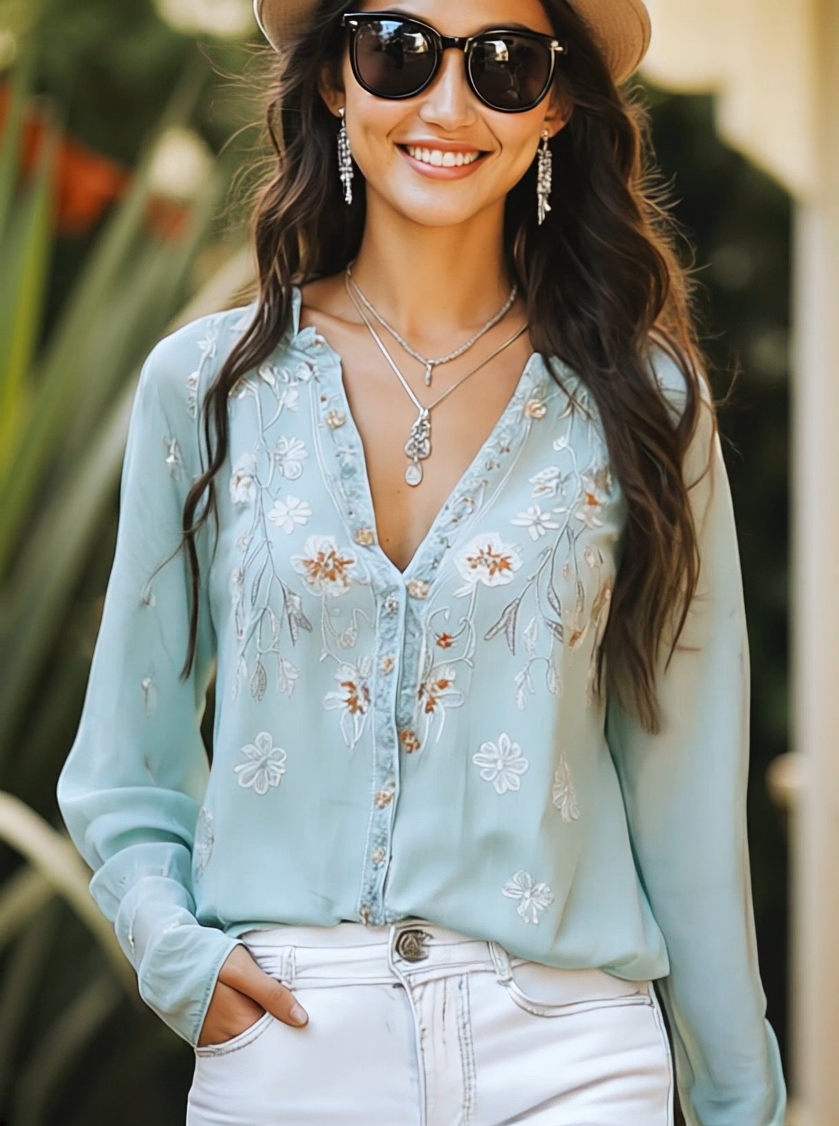 Inéalondon™ | Embroidered Shirt