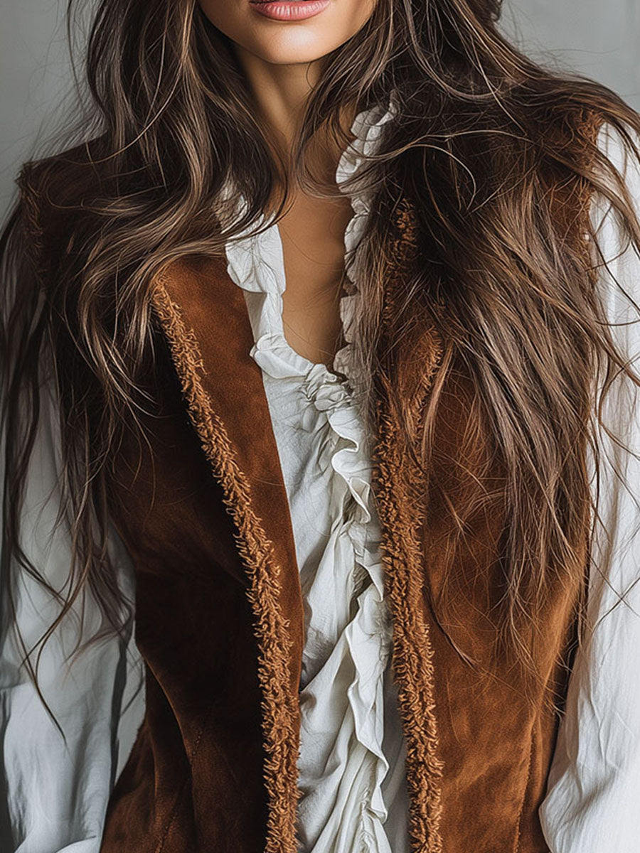 Inéalondon™ | Shearling Microsuede Vest