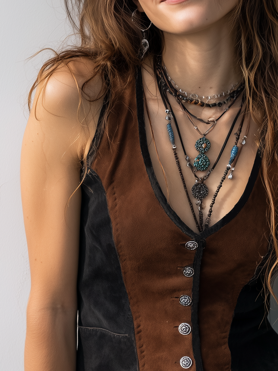 Inéalondon™ | Trim Suede Vest