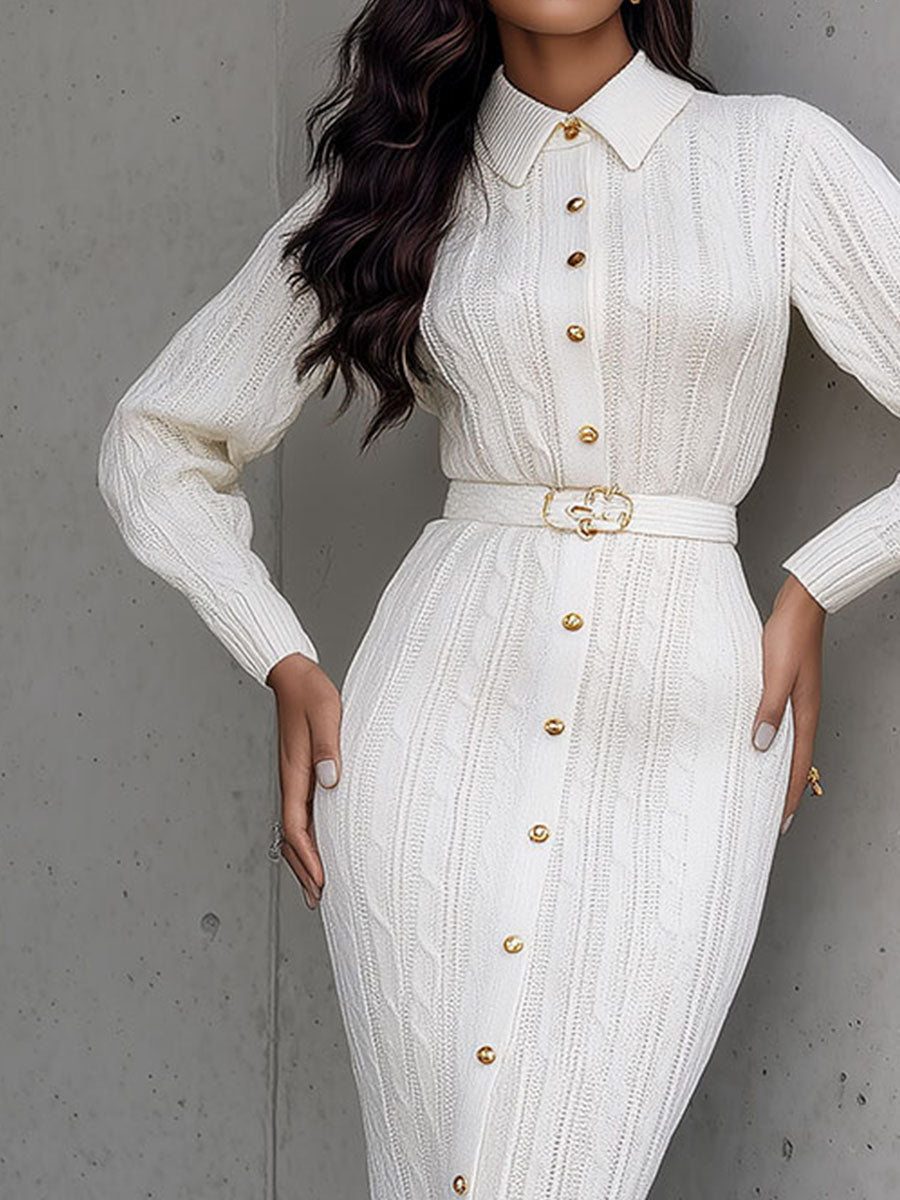 Inéalondon™ | Belted Midi Dress