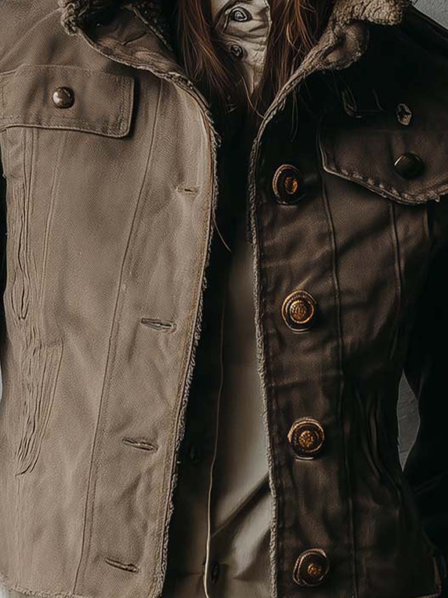 Inéalondon™ | Jacket With Shearling Collar