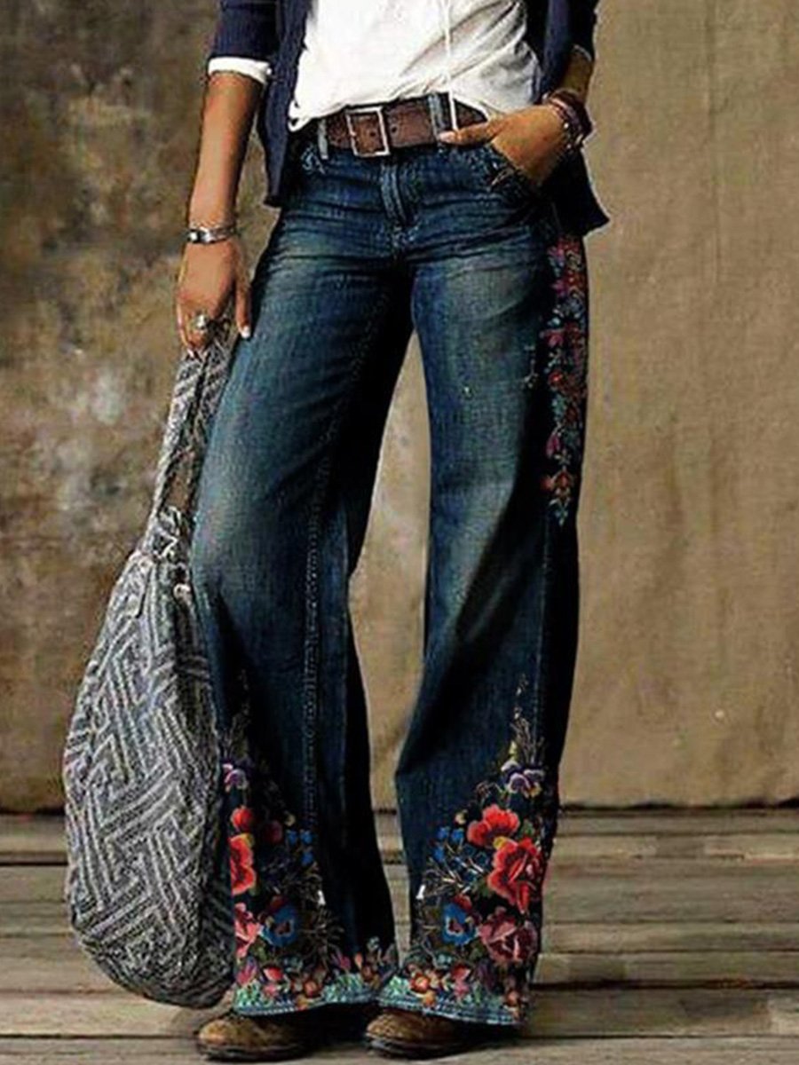Inéalondon™ | Casual Wide-Leg Jeans