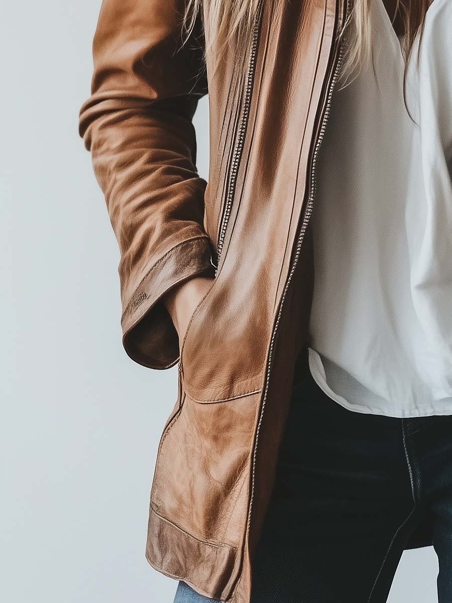 Inéalondon™ | Faux Leather Jacket