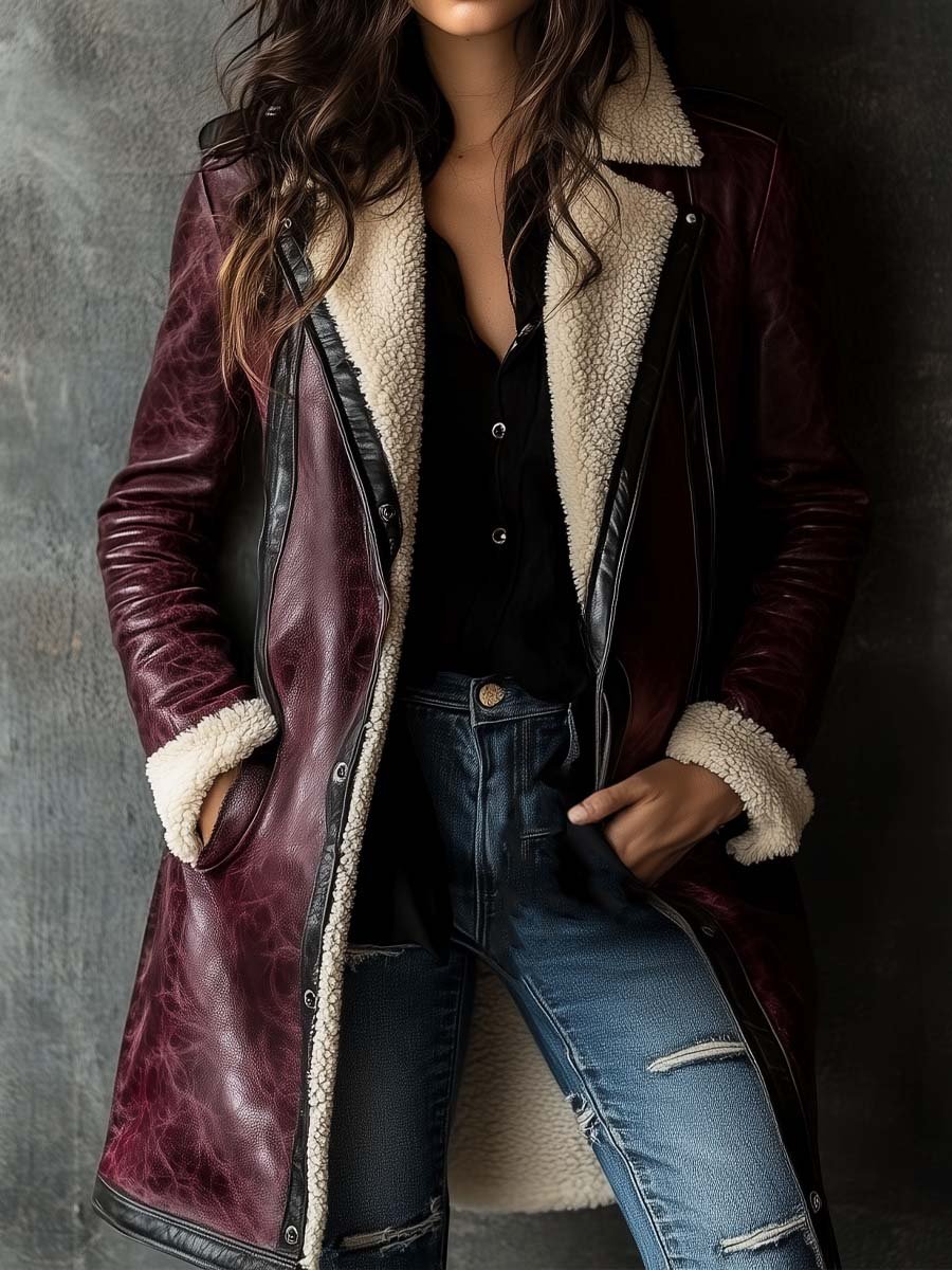 Inéalondon™ | Faux Leather Coat