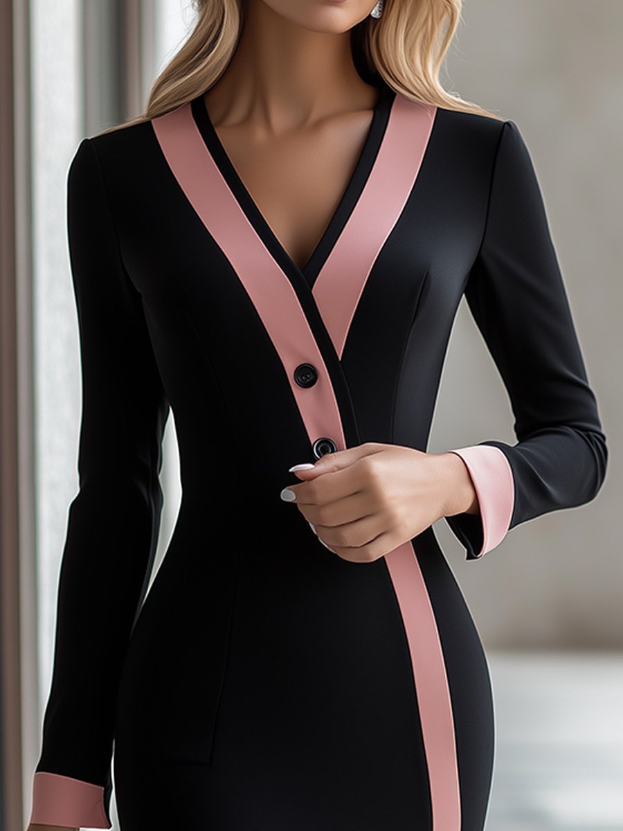 Inéalondon™ | Long-Sleeve Bodycon Dress